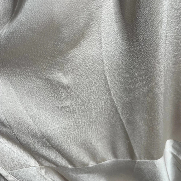 Shona Joy Luxe Bias Frill Wrap Dress Porcelain - Picture 9 of 9